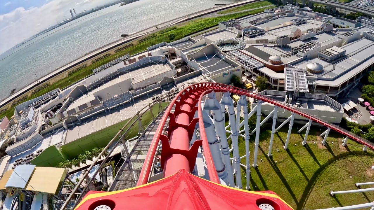 スチールドラゴン2000 on-ride POV (乗車映像) / ナガシマスパーランド