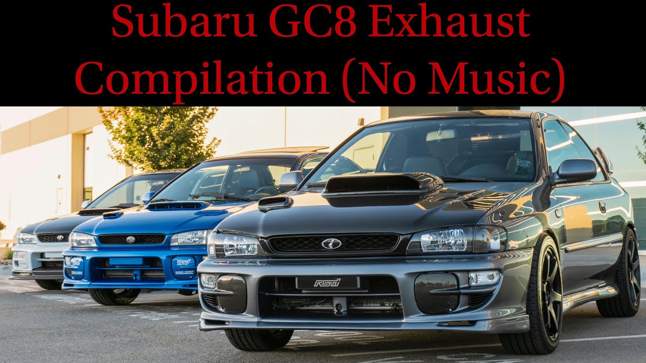 Subaru GC8/RSTi/2.5RS Exhaust Compilation ASMR (No Music)