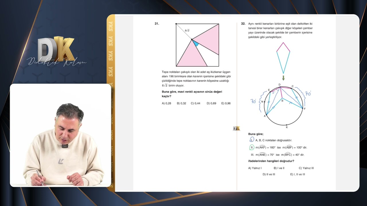 DK AYT Matematik Deneme-2 Geometri