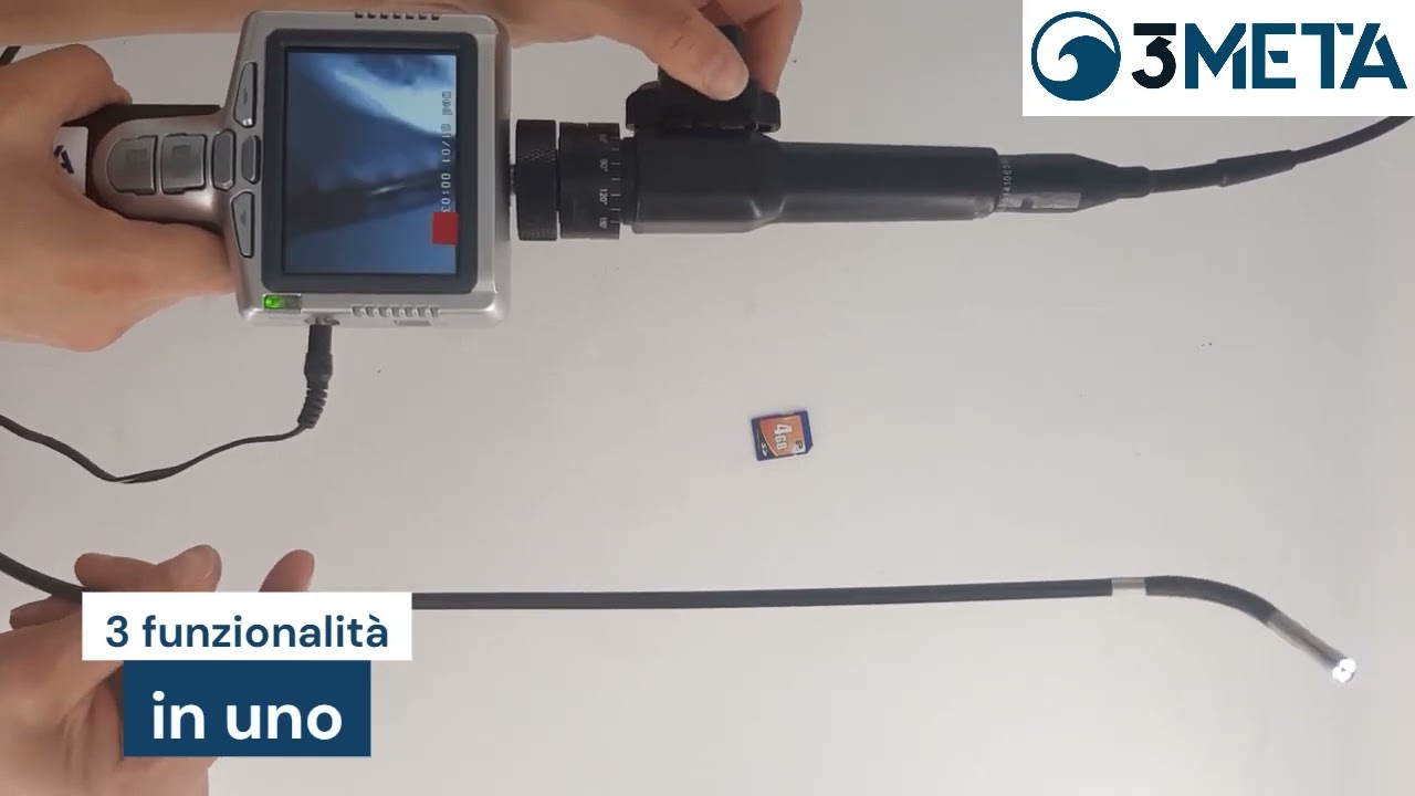 Endoscopio Professionale MINITECH 2X per videospezioni tubature e controlli in ambito industriale