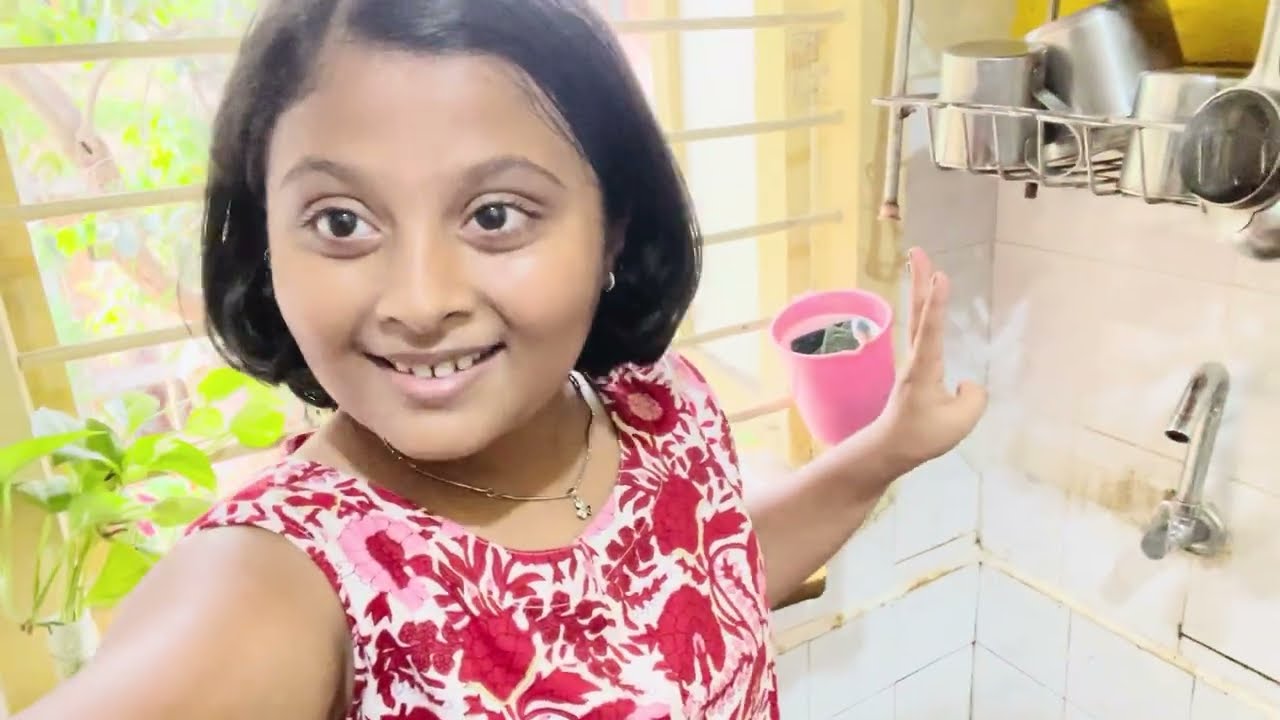 Mishi and her Appa Cooking