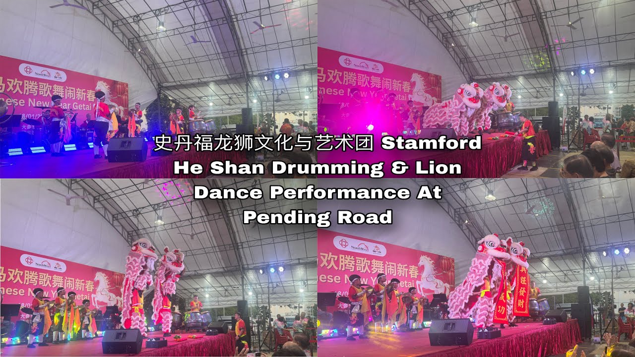 史丹福龙狮文化与艺术团 Stamford Dragon Lion Arts & Cultural Troupe at Blk 229 Pending Road 18.01.26 
