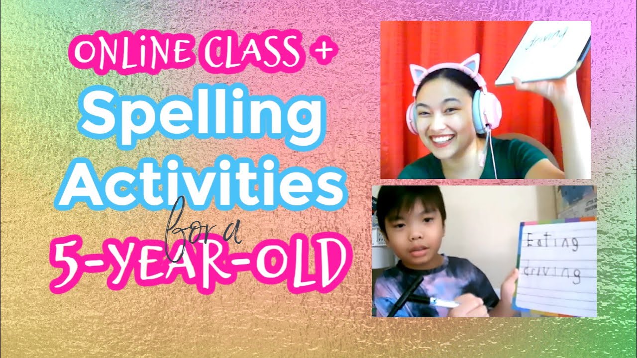 Spelling Activities for Kids| Online Class with 5-year-old Teo| Online Class Games for Kindergarten
