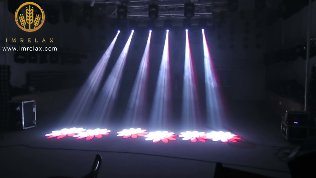 IMRELAX 90W LED Spot Moving Head Light Fast Silent 3 Facet Prism Clear Rotating GOBO LED Moving Head