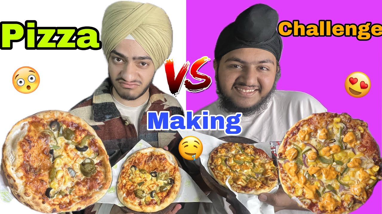 Pizza Making Challenge 😱|| How Make The Best pizza ? 🤔 Param VS Gopi 🤨