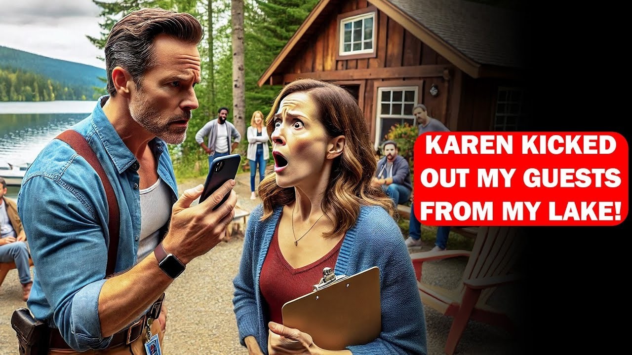 Karen Screamed at My Lake Guests, Called Them Trespassers—She Didn’t Know I Own the Entire Shorel