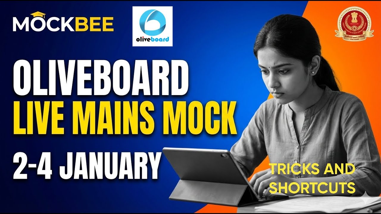 OLIVEBOARD(JAN 2-4) MAINS LIVE MOCK🚀 I🟢മലയാളത്തിൽ🟢I CGL MAINS MATHS SOLUTIONS❤️ 