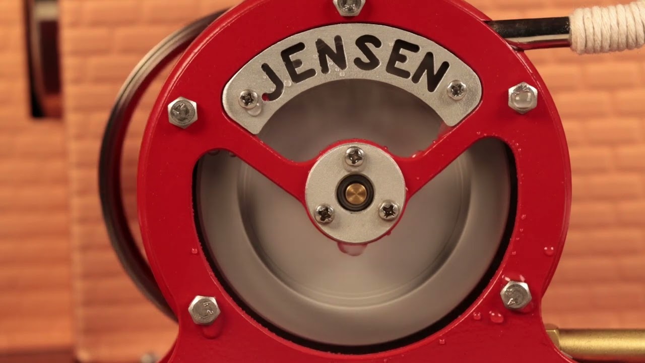 Jensen 95G Model Steam Turbine High Speed Test with Laser Tachometer | Live Steam