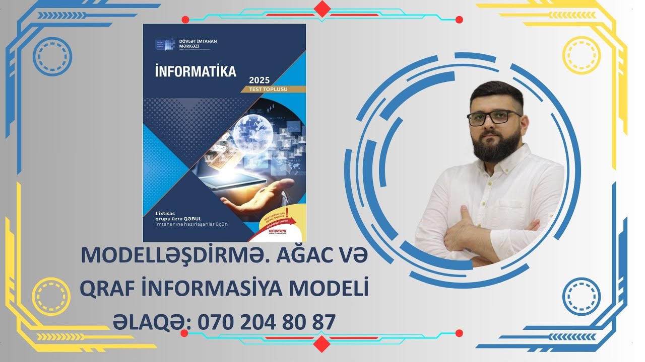 DİM İNFORMATİKA 2025. YENİ TEST TOPLU İZAHLARI. MODELLƏŞDİRMƏ. QRAF İNFORMASİYA MODELİ (2-ci hissə)