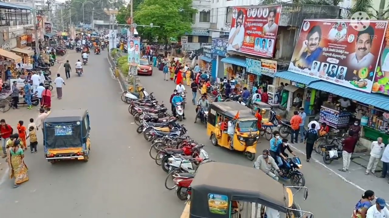 Mandapeta Main Junction |Thankyou siri channel Main road
