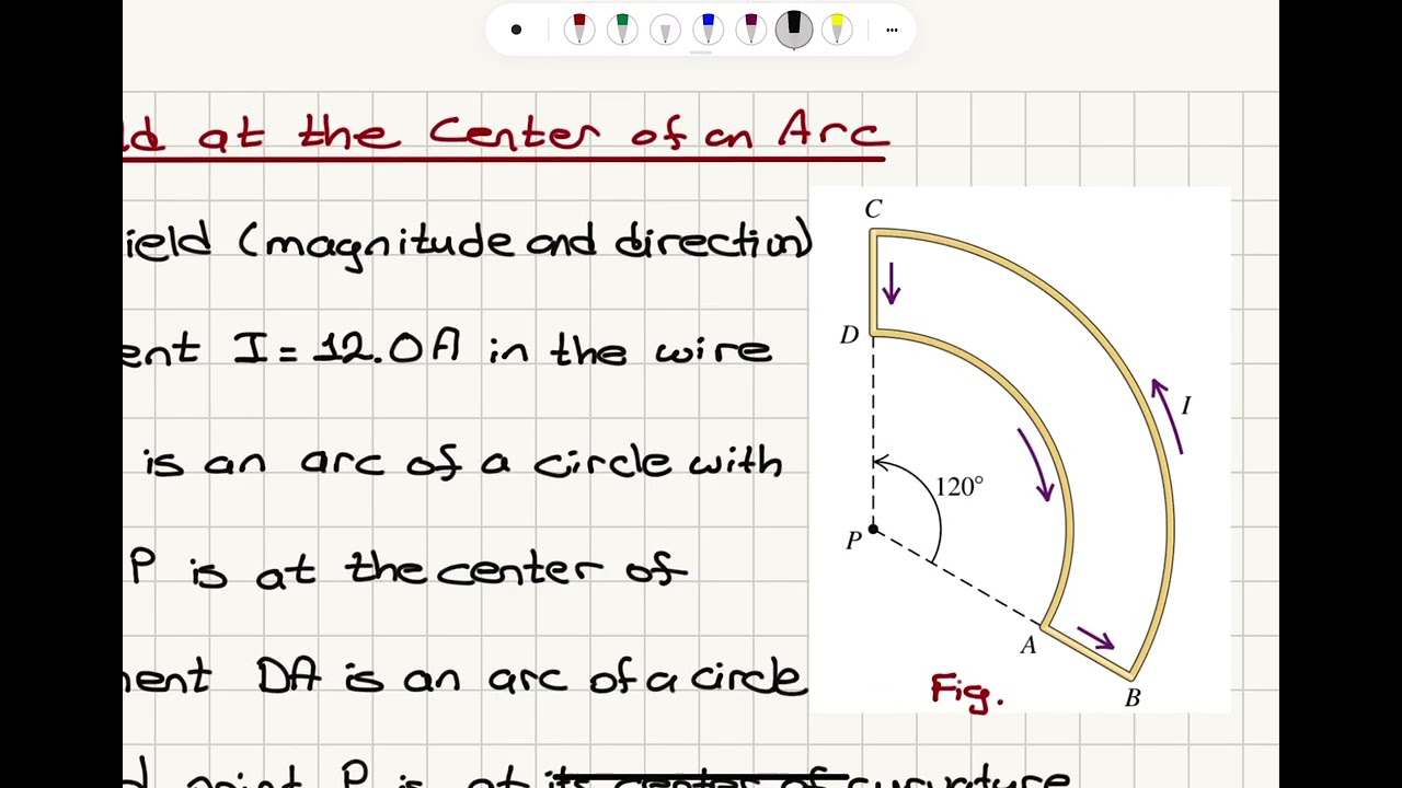 Magnetic Field at the Center of an Arc
