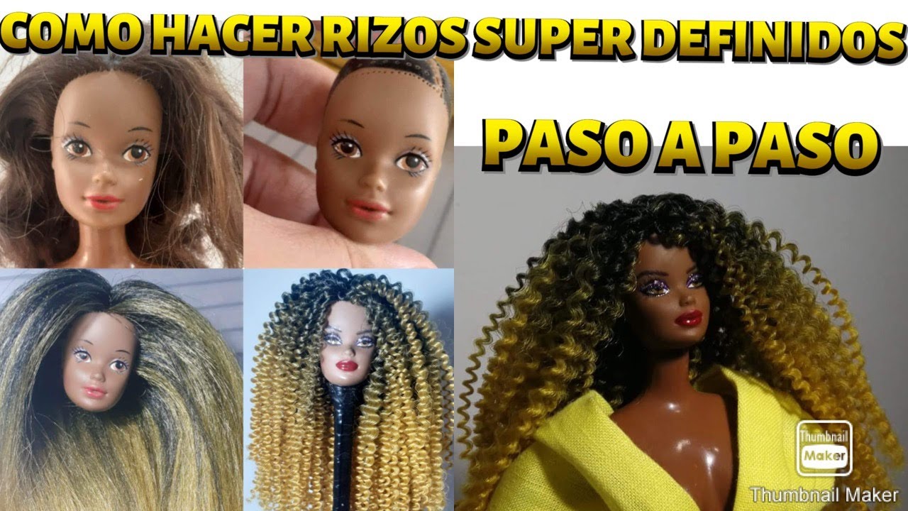COMO ENCHINAR CABELLO DE BARBIES FT Ferla Doll's