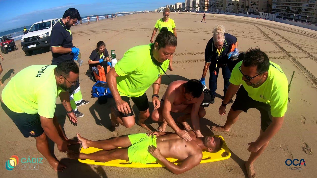 Simulacro emergencia Playas de Cádiz 2019