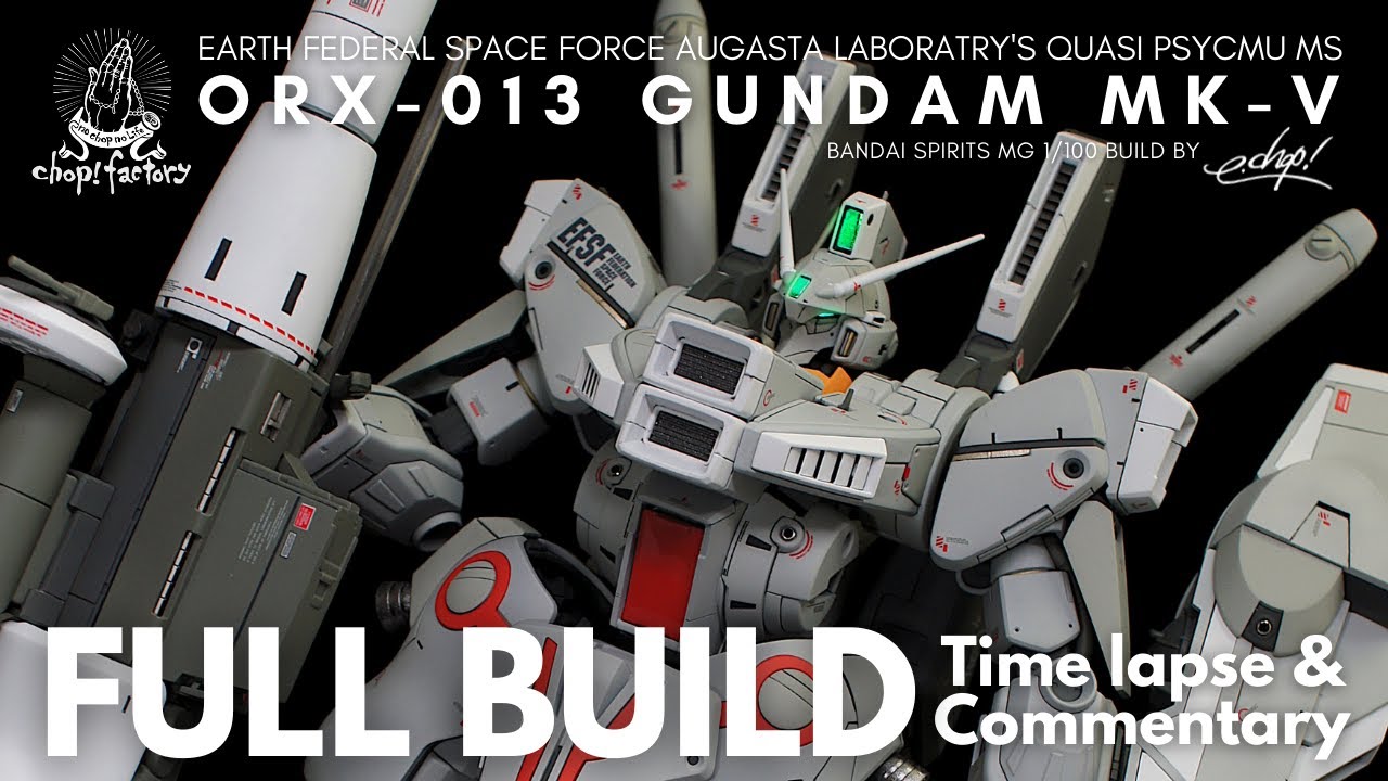 【FULL BUILD】1/100 MG GUNDAM Mk-V【GUNPLA】【ガンプラ】ガンダムMK5 解説 Time lapse & Commentary