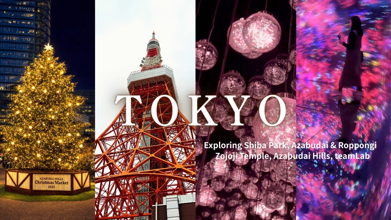 【Tokyo Vlog】Exploring Shiba Park, Azabudai Hills（team Lab Borderless）&Roppongi Area