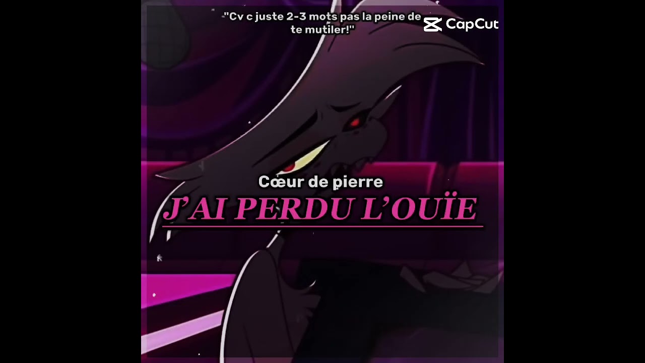 c&oelig;ur de pierre j'ai perdu l'ou&iuml;e..