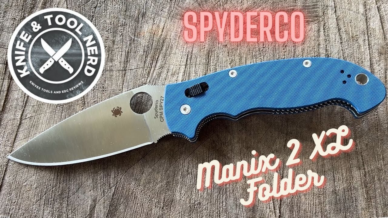 Spyderco Manix 2 XL Cobalt Blue G10 SPY27