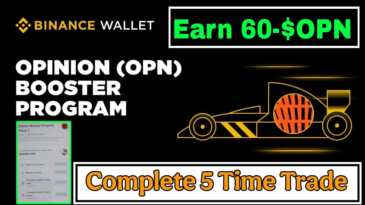 Binance Opinion Booster Program Phase 1| Binance OPN Booster Campaign | Binance New Booster Campaign