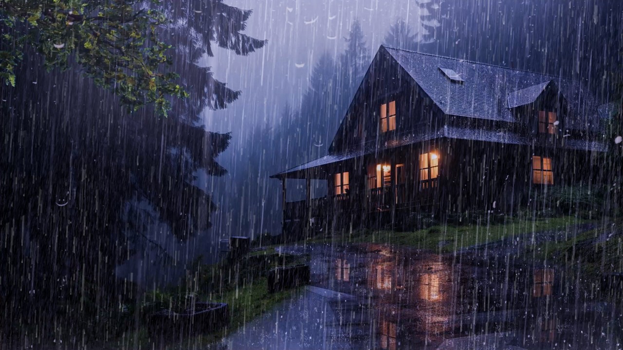 Fall Asleep With The Soothing Sounds Of Rain And Thunder | Rain Sounds For Sleeping - ASMR