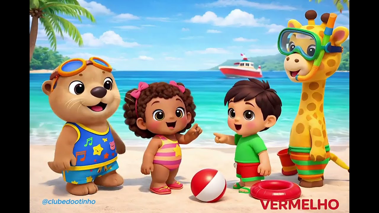 A Cor Vermelha com o Otinho 🔴 | Música Infantil Educativa | Aprender as Cores