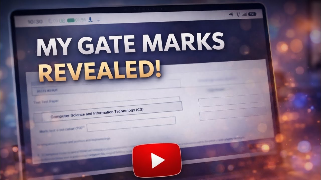 GATE 2026 Result (CS) | My Score, Rank & Honest Reaction