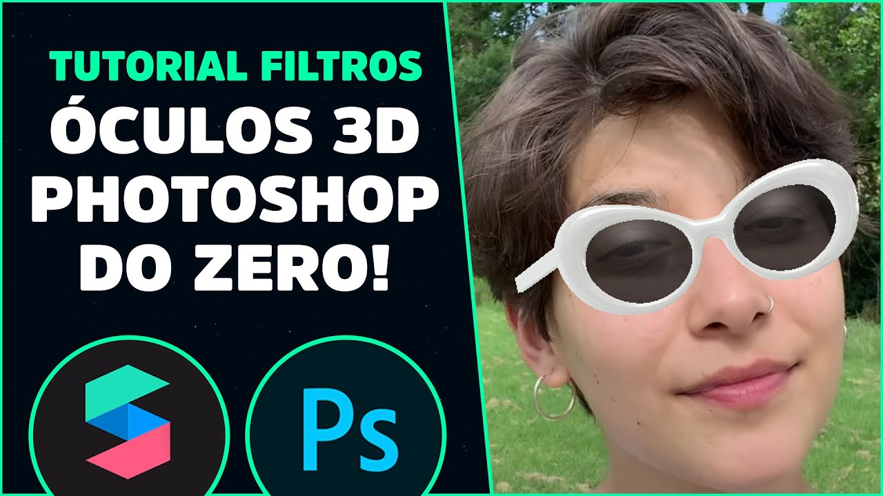 Criando óculos 3d no Photoshop e configurando nos seus filtros - Spark Ar Studio