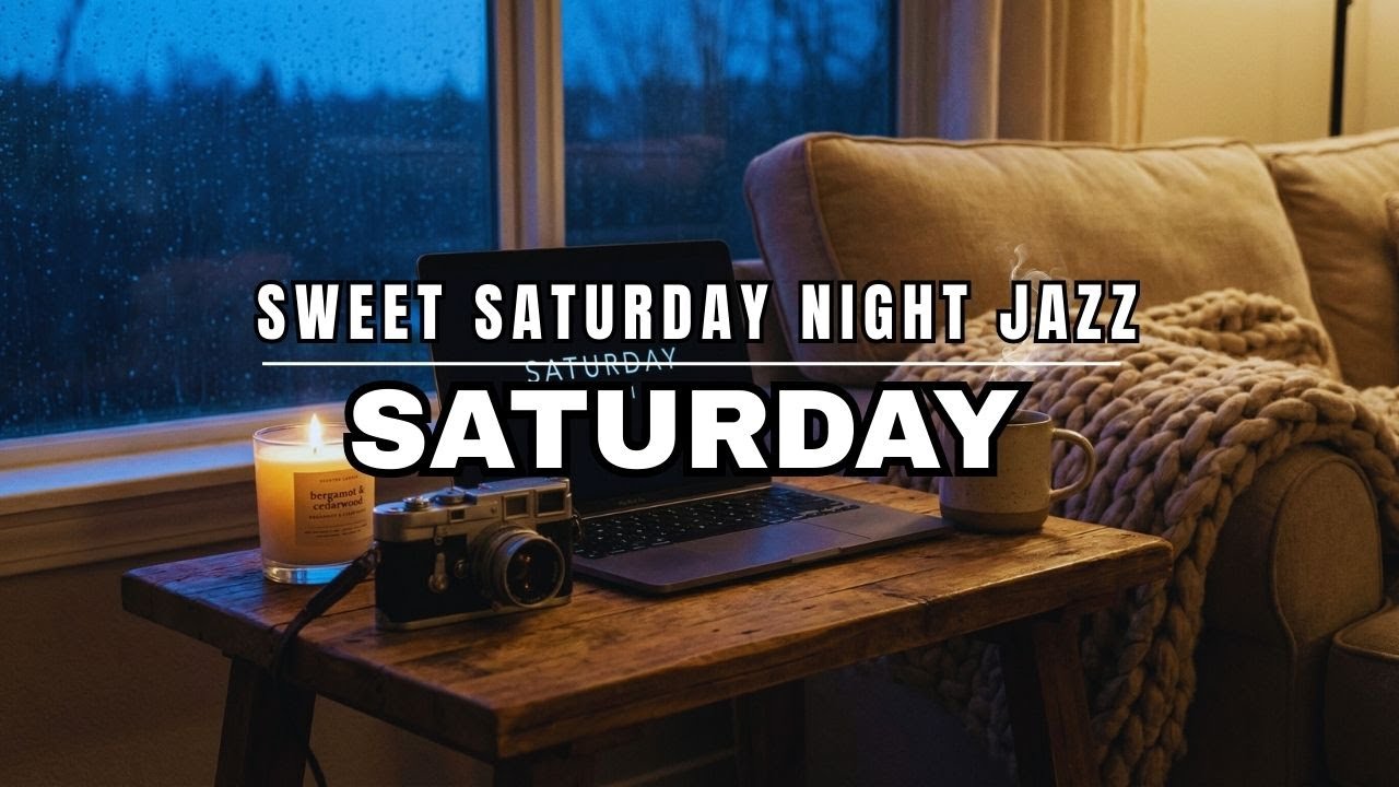 🔴 Saturday Night Jazz 🌃 Relaxing City Rain Ambience for Sleep & Chill