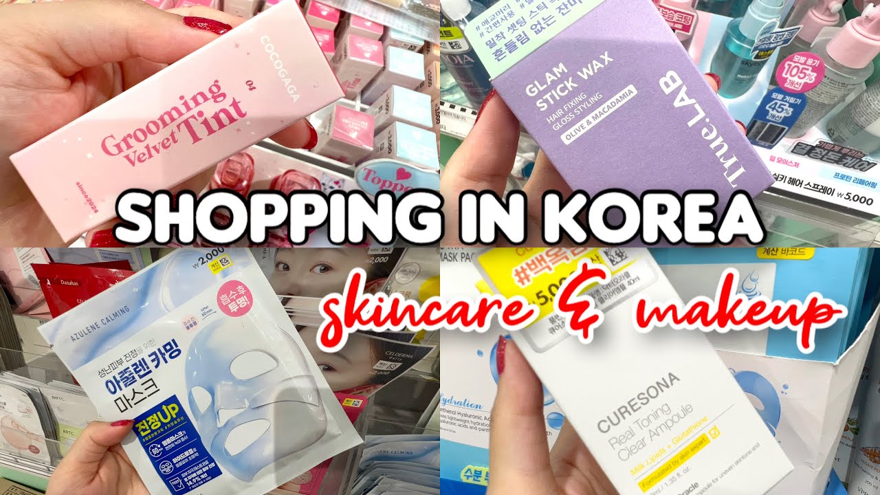 Shopping in Korea 🇰🇷vlog, New skincare and makeup products 🛍️ lip tint,color balm & dark spot cream 