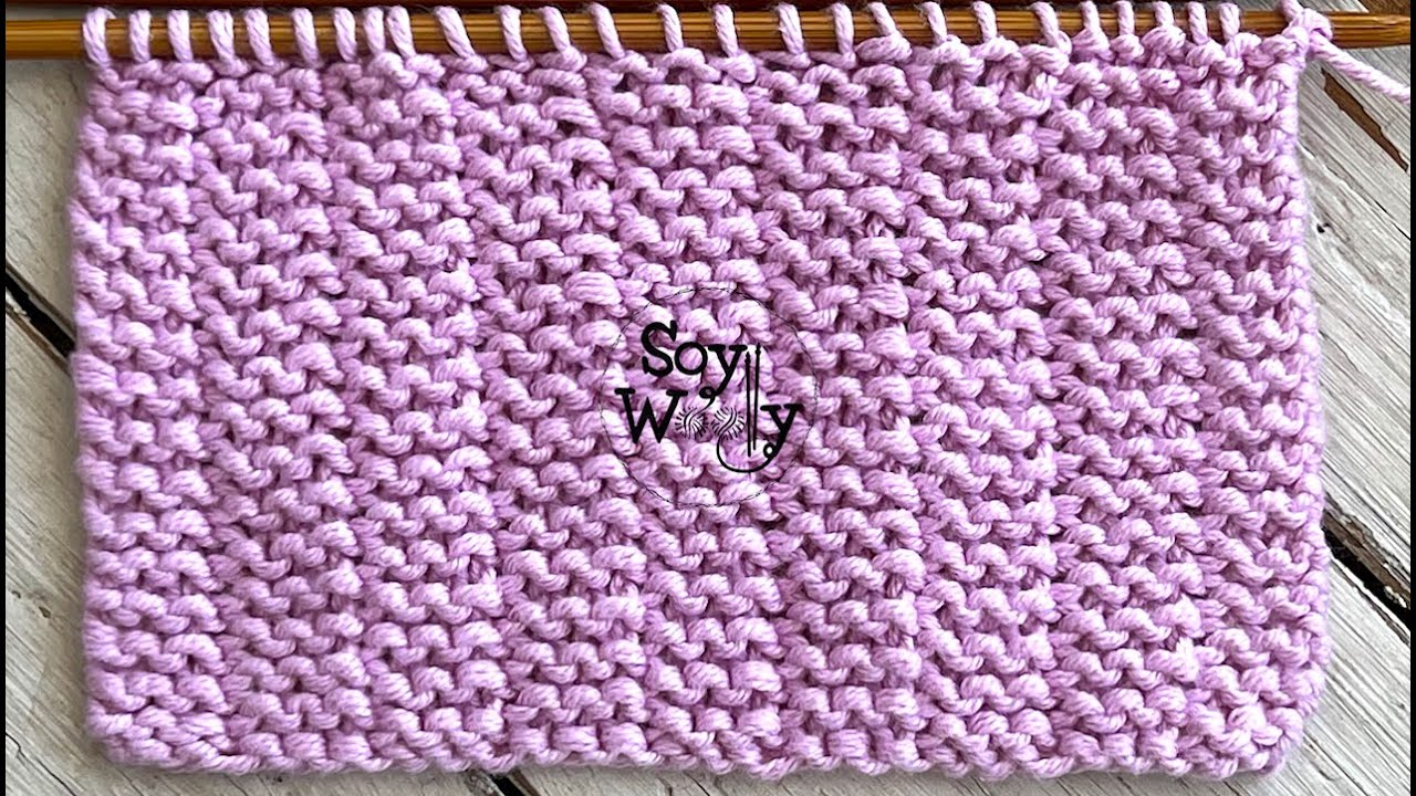 Cómo tejer Rayas Sutiles en Punto Bobo: una sola hilera (Estilo Inglés y Continental) - Soy Woolly