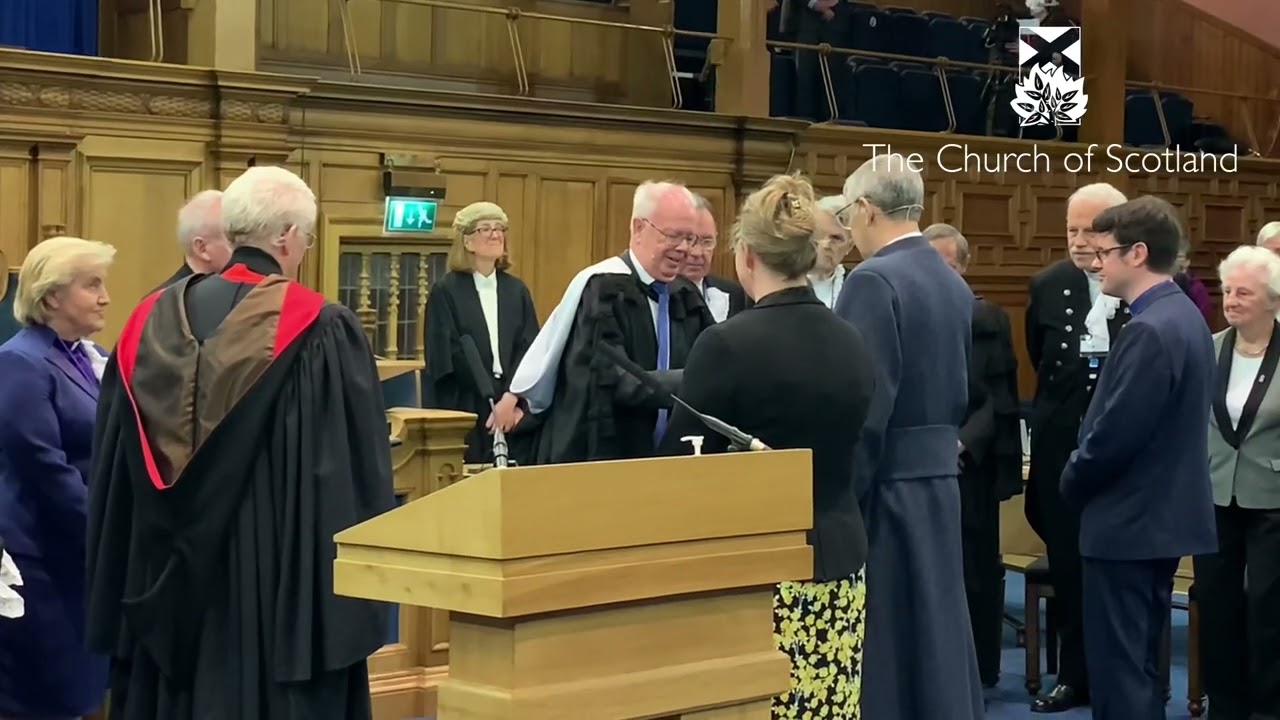 Installation of the new Moderator of the General Assembly