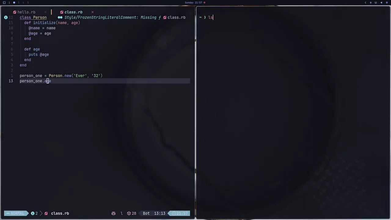 Classes en Ruby