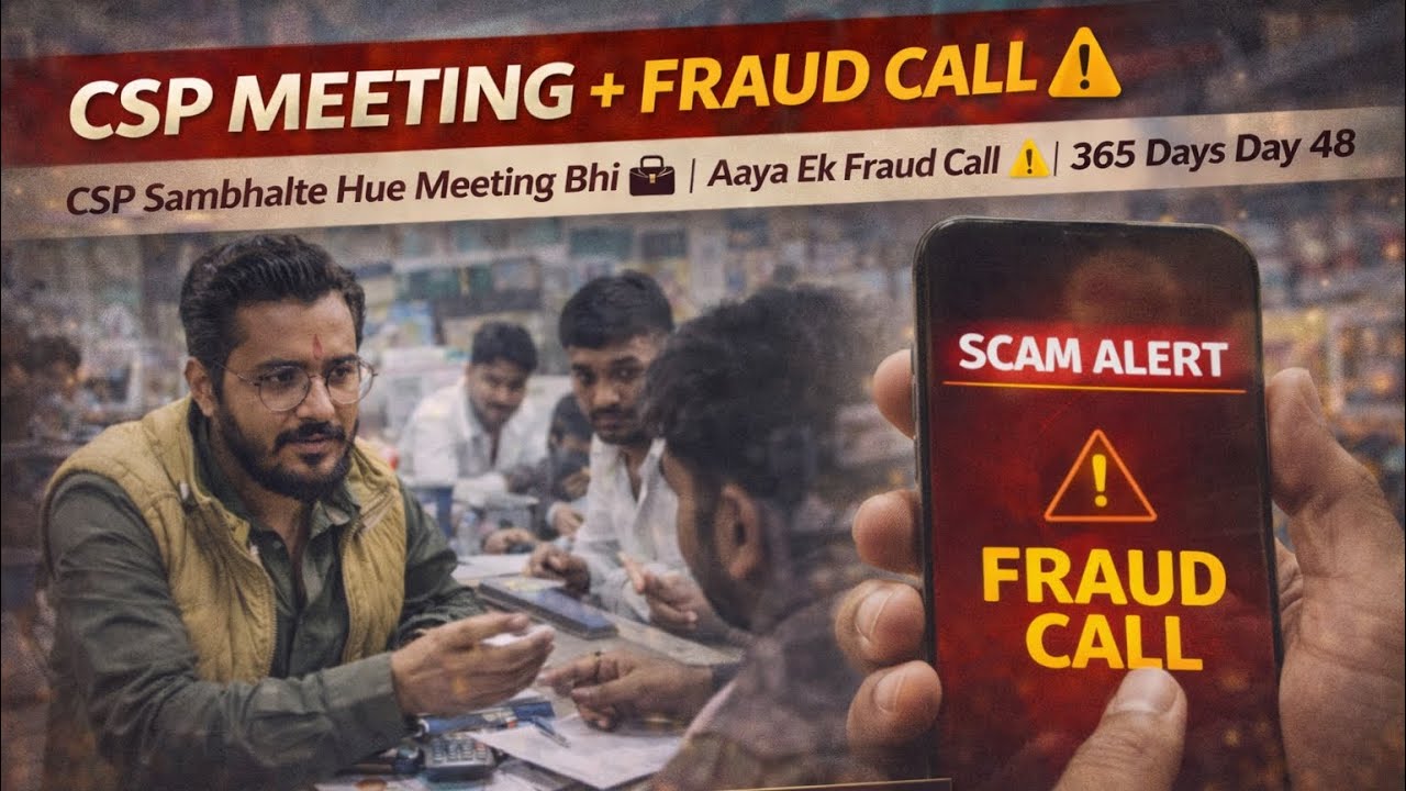 🎬 CSP Meeting + Fraud Call Alert 😳 | Aaj Ka Din Raha Tension Bhara | 365 Days Challenge Day 48