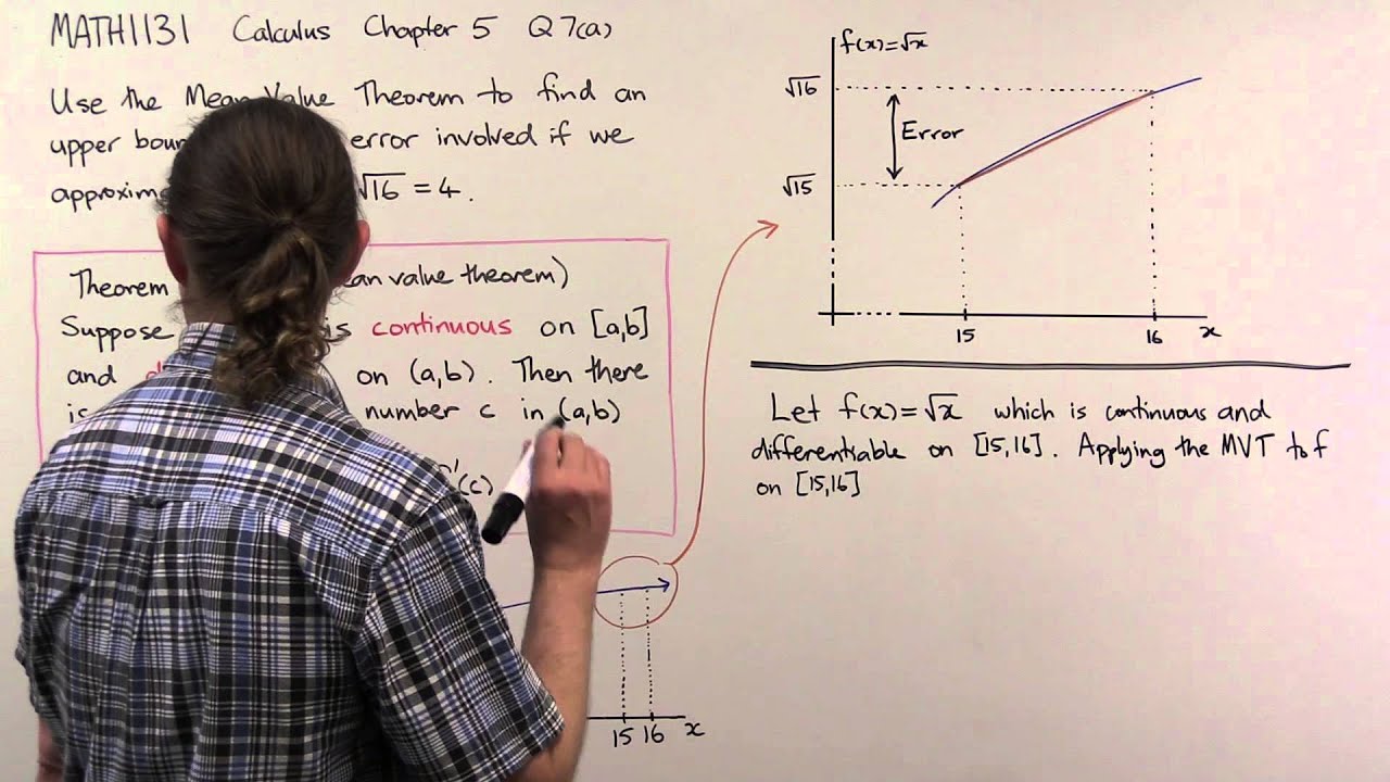 MATH1131 Calculus Chapter 5 Q7(a)