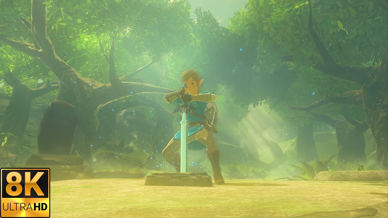The Legend of Zelda: Breath of the Wild - Pulling the Master Sword (8K)
