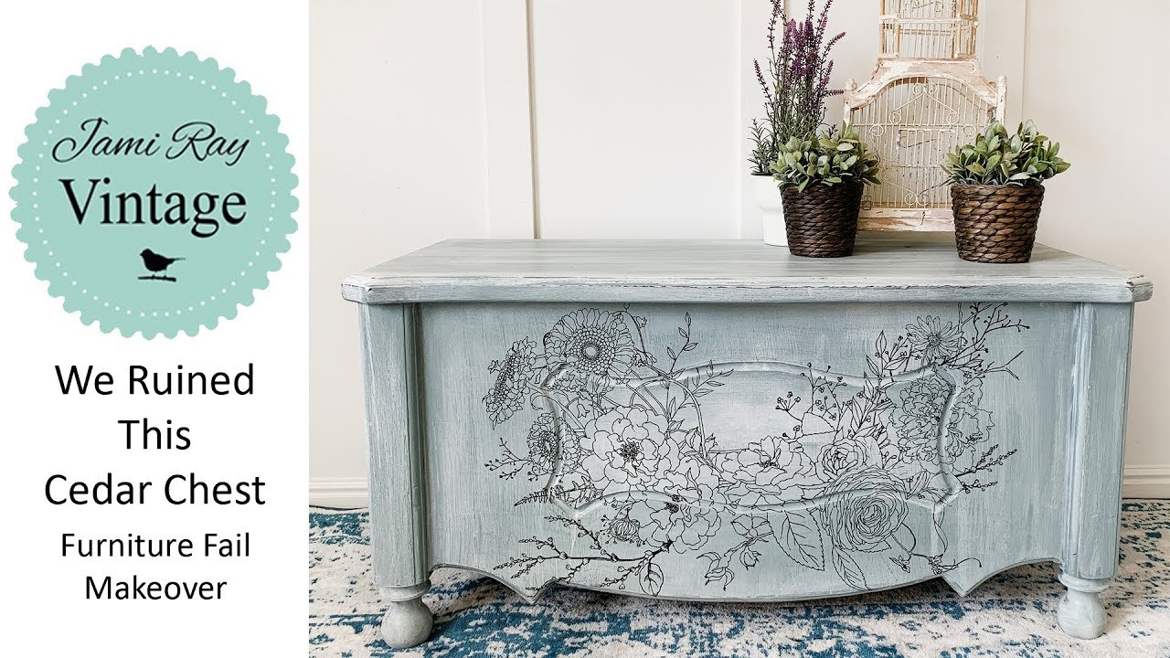 We Ruined This Cedar Chest | Furniture Fail Makeover