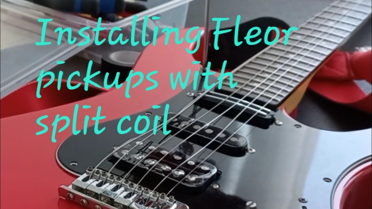 Installing Fleor pickups (Hotrail - single - Humbucker) and Split Coil in Yamaha guitar