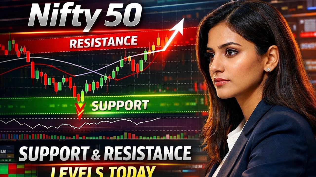 Nifty 50 Support & Resistance Levels Today | Full Technical Analysis