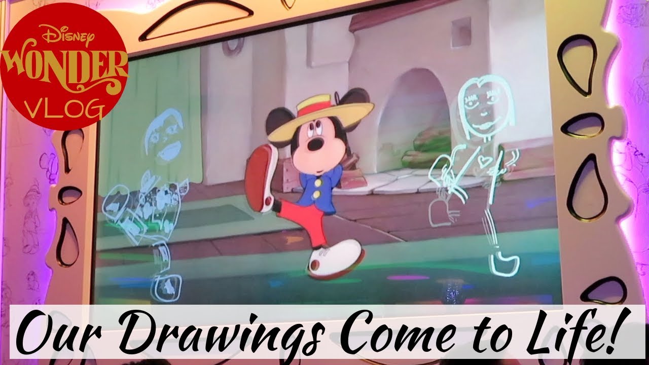 Our Drawings Come to Life at Animator's Palate | Disney Wonder Vlog