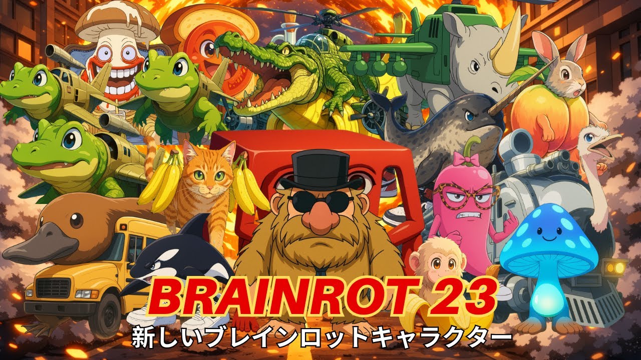 Brainrot Anime Opening Pt.23 (Official Music Video) ft. ALL NEW Brainrot Characters