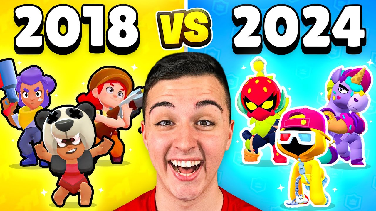 BRAWLERS *NUEVOS vs VIEJOS* en BRAWL STARS 😱🚨 2018 vs 2024