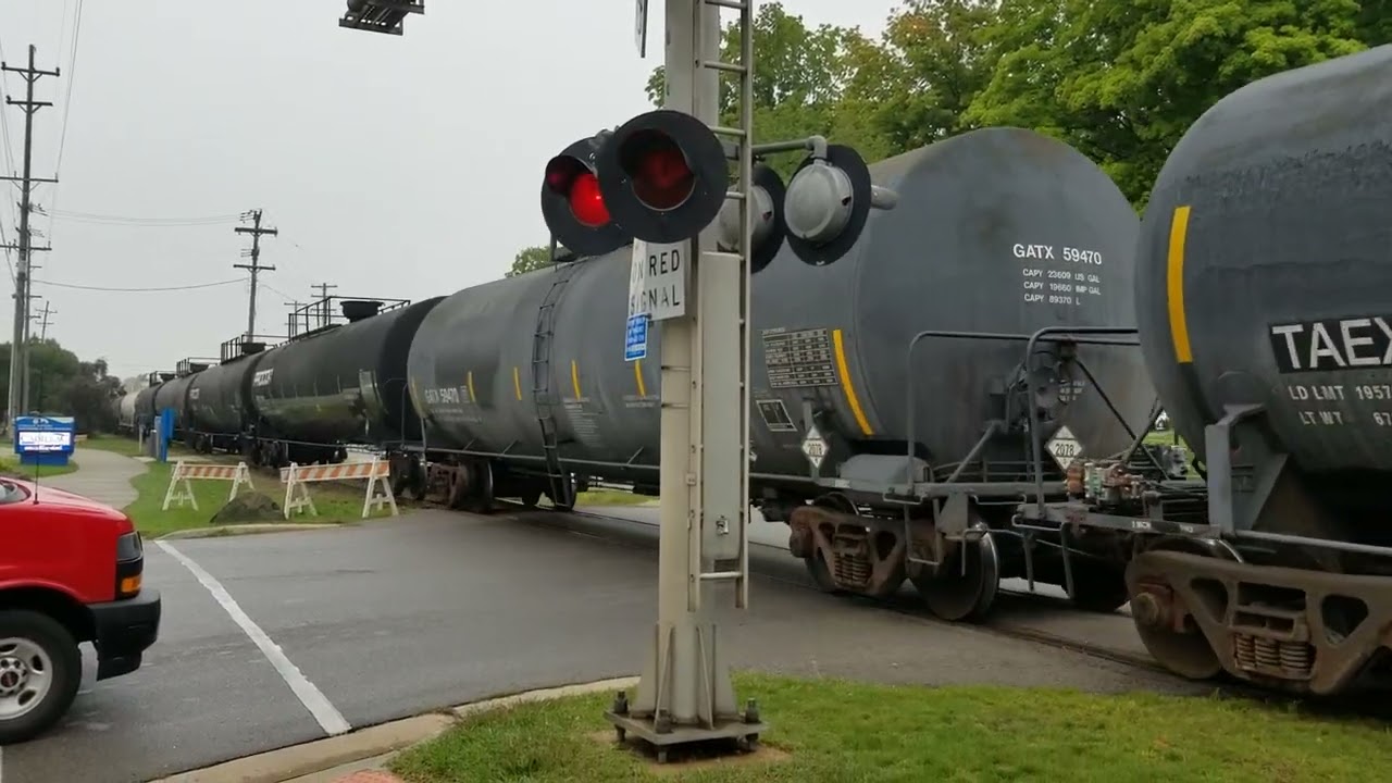 Great Lakes Central freight passing through Cadillac, MI