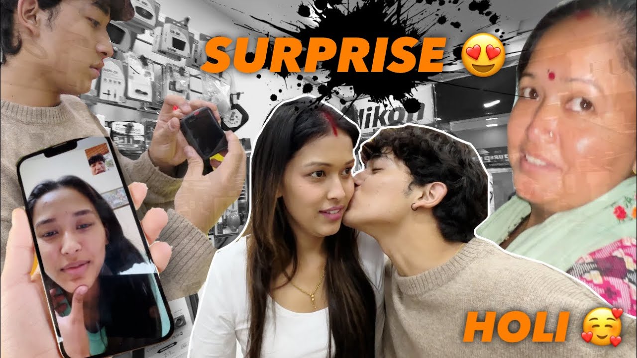 Socha Nahi Tha Ki Didi Aisa Gift Degi 😍❤️ Holi Ke Liye Pichkari 🥰