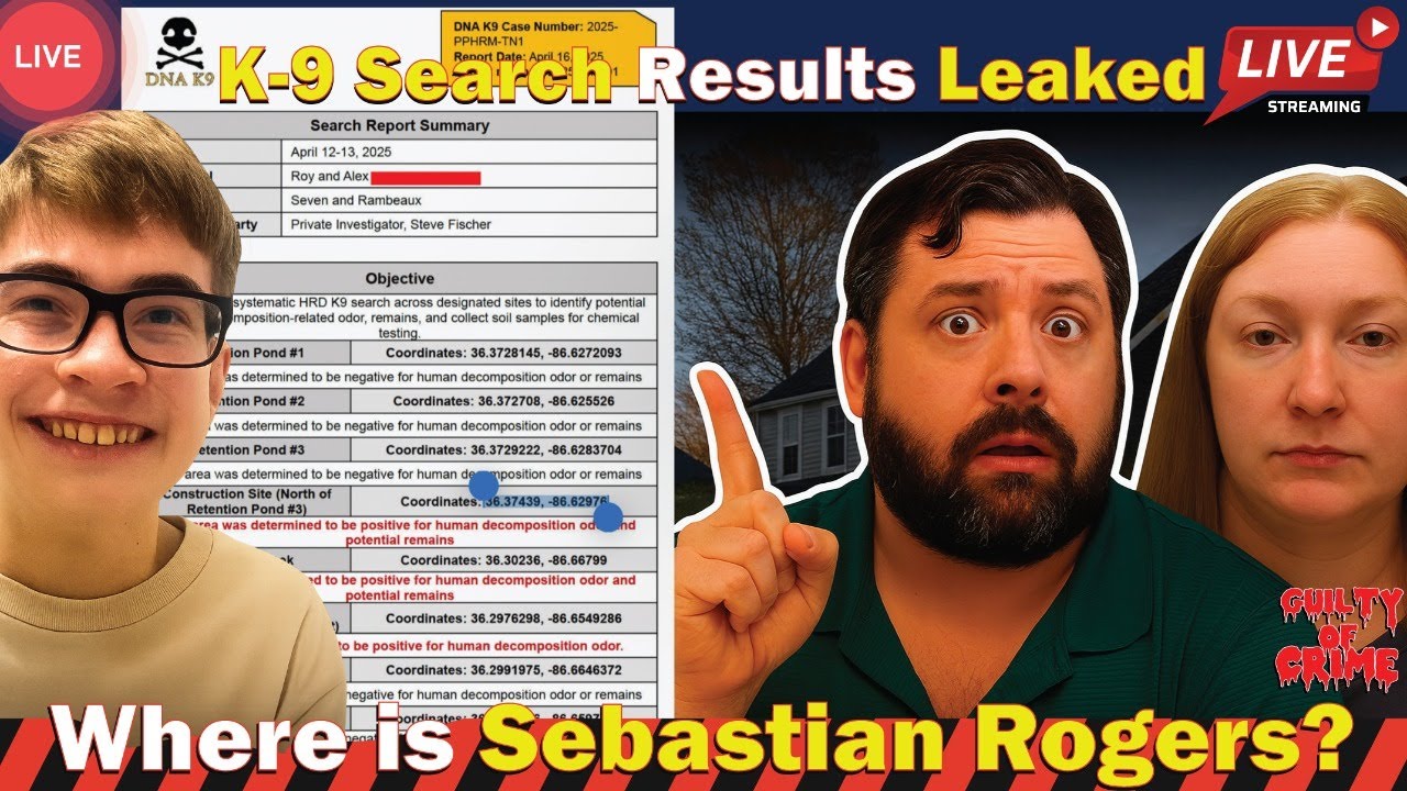 Sebastian Rogers Case Gets Darker: New Evidence from Leaked K9 Report