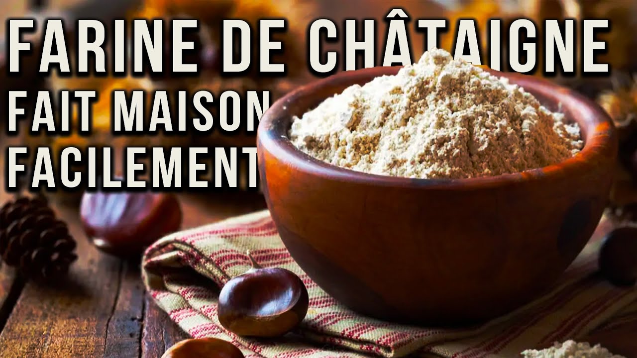 TUTO : FARINE DE CHATAIGNE FAIT MAISON FACILE