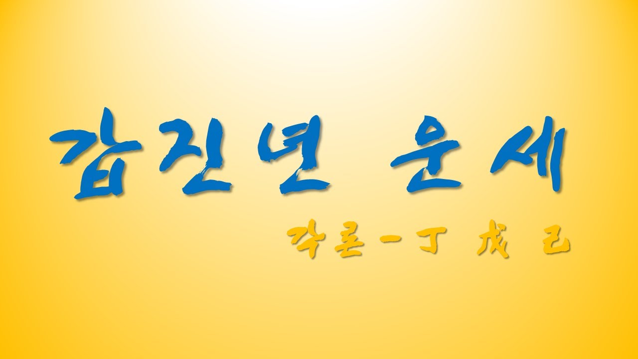 갑진년 신수 -  각론 정,무, 기