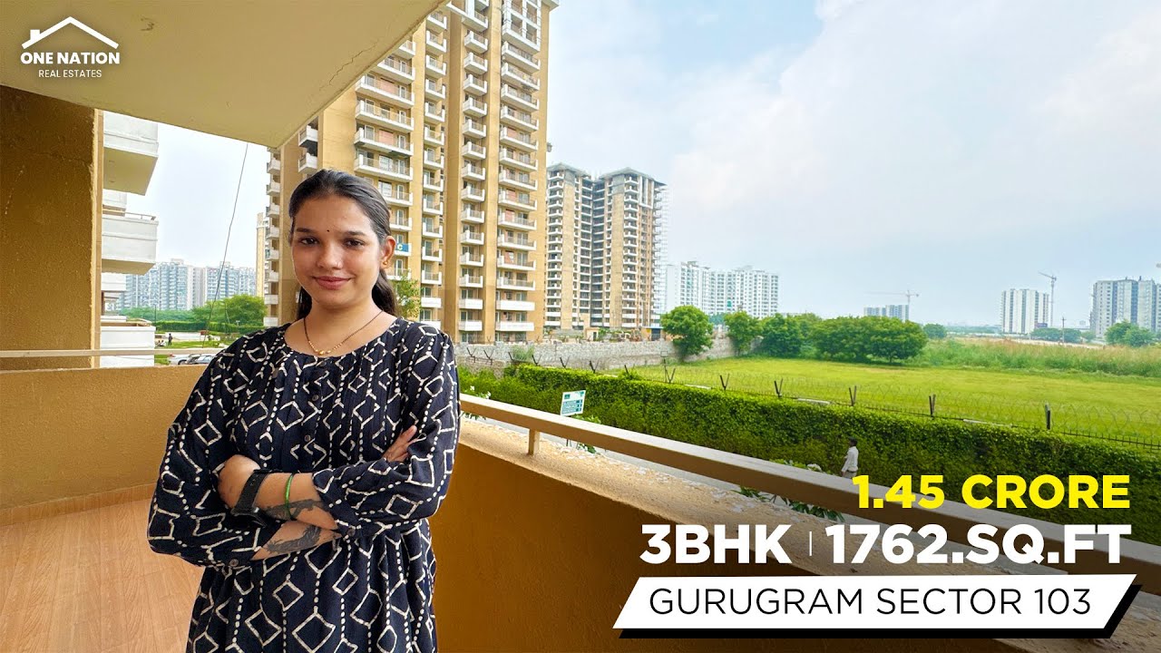 1.45 करोड़ में 3 BHK Flat For Sale in Gurugram Sec 103 Dwarka Expressway | One Nation