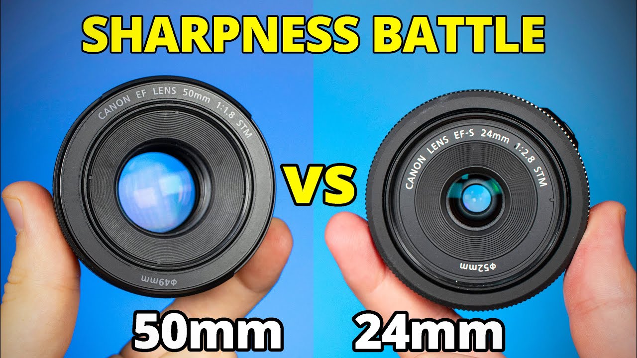 Canon 50mm f1.8 vs Canon 24mm f2.8 - Sharpness Test no.4