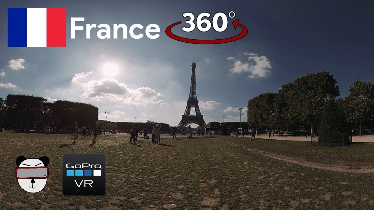 🌍 360&deg; Eiffel Tower 60 FPS | Paris, France【GoPro VR Travel | 360 Video】
