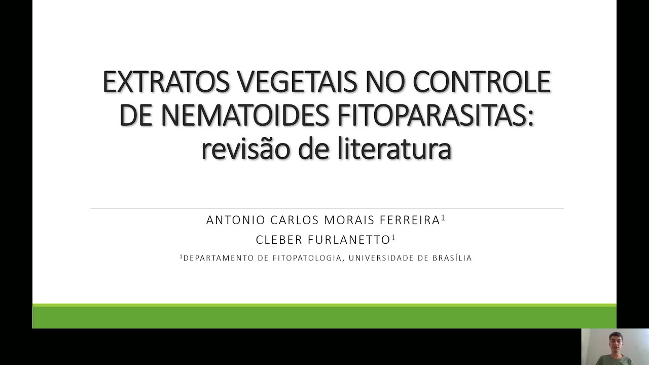 Extratos vegetais no controle de nematoides fitoparasitas: revis&atilde;o de literatura. (PIBIC 20/21).