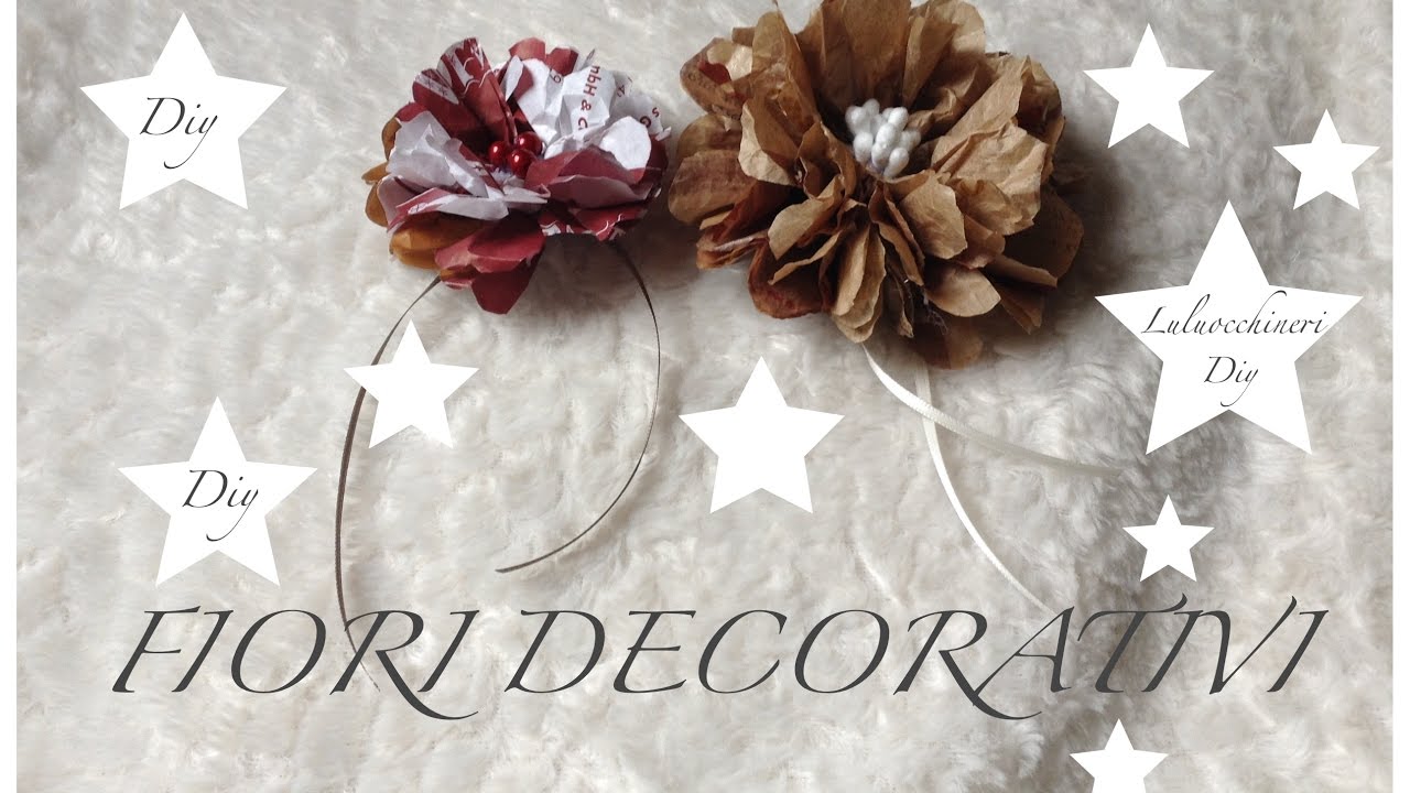 Fiori di carta semplici e veloci;  riciclando le buste del pane